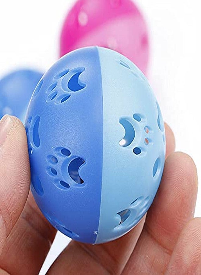 Pups&Pets Cat & Kitten Toy Interactive Bell Ball Toy Hollow Out Round Ball Pet Colorful Playing Toys Pack of 2 (Color May Vary) - Image 4